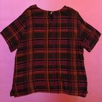 Vintage 80s Brown, Pink, and Orange Plaid Short Photo 7
