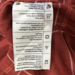 Carhartt Women’s Rugged Flex Orange Plaid Flannel Button Down Small Photo 10