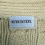 Henri Bendel  Cream Cable Knit Cardigan Vest Photo 4