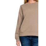 Zenana Outfitters NWT Scuba Round-neck Sweatshirts Photo 2
