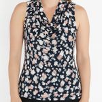 NU Options Tank with Cowl Neck Black/Pink/White Size XS Photo 0