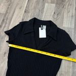 ZARA Divided black collared ribbed knit mini dress Photo 2