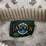 Jantzen Vintage Cream and Taupe Pullover Sweater Xlarge Photo 2