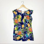 Pim + Larkin Anthropologie  Floral Sleeveless Blouse Size Small Photo 3