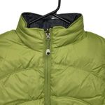 LL Bean Women M Quilted Reversible Goose Down Cold Weather Green Puffer Vest Size M Photo 6