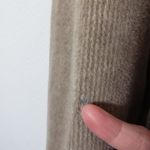 KAREN Women's Medium Tan Pinstripe Button Front, Vintage Coat Photo 6