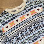 Maison Jules Heart Pullover Knitted Sweater Size Large Photo 12