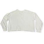 Hybrid Apparel Miami Heat Cropped Sweatshirt NBA Basketball White Raw Hem Sz Medium Merchandise Photo 5