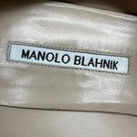 Manolo Blahnik BB 70 Pumps Suede Pointed Toe Stiletto High Heel Slip On Navy 10 Photo 5