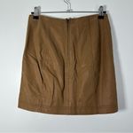 Free People Modern Femme Vegan Suede Mini Skirt Chestnut Size 2 Photo 2