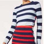 Solid & Striped NWT  wool cashmere blend Cropped June Pullover in midnight mult Photo 0