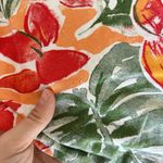 Coral Bay  Woman Blouse Top Blue Large Geometric Bead Nautical Long Sleeve V Neck Photo 1