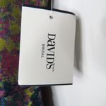 David's Bridal DB STUDIO Puff Sleeve Open Back Brocade A-Line Metallic Mini Dress Size 10 Photo 8