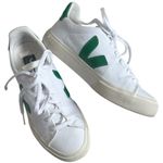 VEJA  Canvas Sneakers White Green Size 6 Photo 0