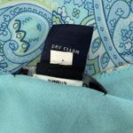 Ann Taylor  Vintage Y2K Bias‎ Cut Silk Blue Paisley Midi Dress 10 Fairy Babydoll Photo 6