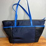 Tumi Voyageur Everyday Tote Travel Bag Blue Black Airplane Work School Photo 3