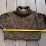 ZARA  Women’s Ribbed Knit Cropped Cowl Turtleneck 100% Acrylic Sweater Size Small Photo 4