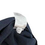 Vince Twist Detail Cotton Midi Skirt Draped Navy Blue Size 8 Photo 9