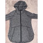 Athleta  Women's Sweatshirt Hoodie  Gray Full Zip Thumb Hole‎ Size Small Photo 1