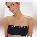 VIX Leeza Bandeau Bikini Top in Black, XL, $168 Black Size L Photo 5