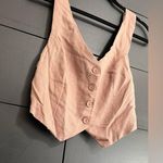 BETTER TOGETHER Brown Button Down Women’s Vest NWT Sz XS Photo 1