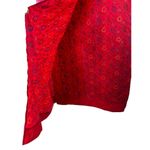 EXPRESS  Lux Art-to-Wear Bright Pink 100% Silk Wrap Midi Skirt Women's 5/6 Photo 2