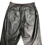 Spiegel Vintage Elements Exclusively  Black Leather Pants Size 12 Photo 4