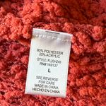 HYFVE  Open Front Raglan Sleeves Popcorn Knit Cardigan Size L Photo 8