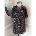 BODEN Dress 20/22 blue Bell Sleeve Floral Navy S/S Butterfly V Neck NWT Size undefined Photo 1