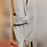 JM Collection MJ Collection Elegant Gray Cowl Neck Silver Sparkling Long Sleeves Sweater 1X Photo 7