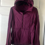 Lululemon  Run for Cold Half Zip Pullover Hoodie Jacket Plum Size 10 Photo 0
