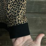 Lands End Womens Leopard Print Sweatshirt Size M Brown Black Multi Tone Classic Size M Photo 3