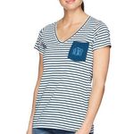 Columbia  pfg striped v neck t shirt Photo 1