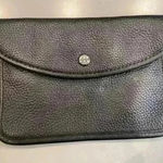 Michael Kors  Black Leather Clutch Wristlet‎ Wallet Photo 0