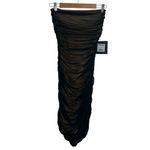 Norma Kamali NEW NWT Walter Strapless Midi Dress In Black Mesh Photo 6