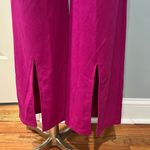 Nordstrom NEW Happily Grey Magenta Pink Wide Leg Trousers Size 7 Photo 4
