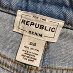 FOR THE REPUBLIC  DENIM 2/25 light blue wash skirt Photo 5