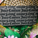 Juicy Couture Black Gothic Logo Zip Wallet Wristlet Large Capacity NWT Photo 3