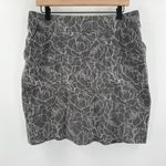 Duluth Trading Co Skort Size Medium NoGA Naturale Cotton Floral Gray Athleisure Photo 10