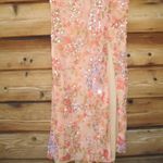 Mac Duggal 93547 Womens FLORAL PRINT SEQUINED PUFF SLEEVE GOWN Photo 9