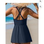 Cupshe  V Neck Ruffled Swim Dress Size Small Photo 8