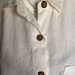 Urban Renewal Urban Renew Vtg. Linen Cropped Button-down Photo 3