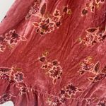 Lait Collection Faye Babydoll Velvet Minidress S Pink Size XS Photo 5