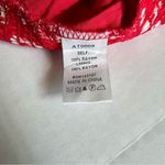 Dance & Marvel floral crop tie shoulder top red & white in size medium Photo 11