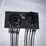 G by Gennaro Gothic Dark Jewel And Chain Dual Hair Combs Black Photo 7
