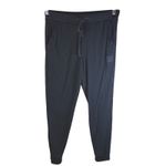 Alo Yoga Muse Ribbed Jogger Pants Black Lounge Comfort Drawstring Waist Size M Photo 1