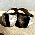 Jimmy Choo  Snakeskin Ballet Flats Shoes Slip On Round Toe Leather Cream 6.5 Photo 3