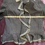 Yarns & Stitches Lime Green and Black Basket Weave Rattan Pattern Blazer Size 8 Photo 13
