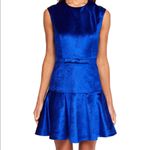 Ted Baker  Velvet royal blue bow maryann‎ dress size 12 party homecoming wedding Photo 1