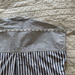 Madewell  Collared Shirt Dress Sz LG Mixed Blue Stripe Teacher Preppy Coastal EUC Photo 7
